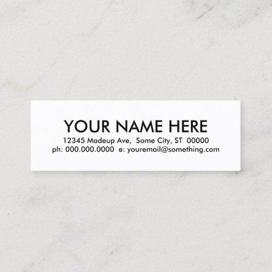 yoga studio. mini visitekaartje (Achterkant)