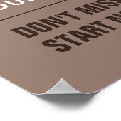 Yoga Studio Neutraal Beige Wellness Gym Promotione Poster (Hoek)