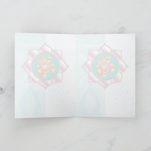 Yoga Studio OM - Wenskaart Feestdagen Kaart (Binnen)