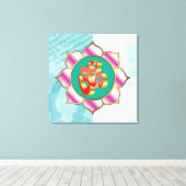 Yoga Studio OM - Wrapped Canvas Afdruk (Insitu (Houten vloer))