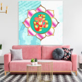 Yoga Studio OM - Wrapped Canvas Afdruk (Insitu (Woonkamer))