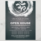 YOGA Studio Open House Calligraphy OM & ZEN Symbol Flyer (Voorkant)