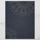 YOGA Studio Open House Goud Folie Mandala Bloemen Flyer (Achterkant)