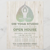 YOGA Studio Open House Meditation Pose Bodhi Leaf Flyer (Voorkant)