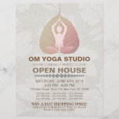 YOGA Studio Open House Meditation Pose Bodhi Leaf Flyer (Voorkant)