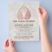 YOGA Studio Open House Meditation Pose Bodhi Leaf Flyer (Hand)