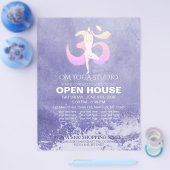 YOGA Studio Open House Meditation Pose Flyer (Enkel)