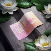 YOGA Studio Open House Meditation Pose & Om Symbol Flyer