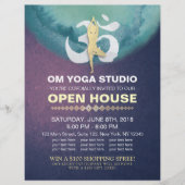 YOGA Studio Open House Meditation Pose & OM-symboo Flyer (Voorkant)