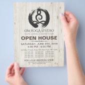 YOGA Studio Open House Meditation Pose Zen Symbol Flyer (Hand)