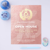 YOGA Studio Open House Meditation Posten Sign Flyer (Enkel)