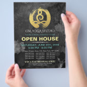YOGA Studio Open House Meditation Posten Sign Flyer (Hand)