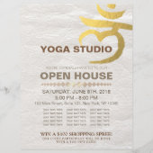 YOGA Studio Open House Meditation Root Chakra Sign Flyer (Voorkant)