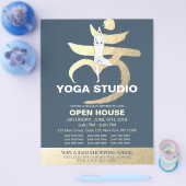 YOGA Studio Open House Meditation Root Chakra Sign Flyer (Enkel)
