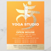 YOGA Studio Open House Meditation Root Chakra Sign Flyer (Voorkant)