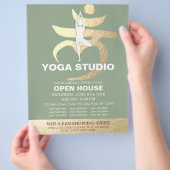 YOGA Studio Open House Meditation Root Chakra Sign Flyer (Hand)