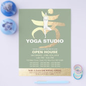 YOGA Studio Open House Meditation Root Chakra Sign Flyer (Enkel)