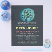 YOGA Studio Open House-Waterverf Flyer (Enkel)