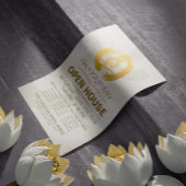 YOGA Studio Open Huis Meditatie Houding Zen Bord Flyer