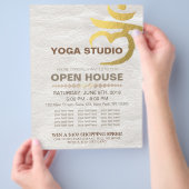 YOGA Studio Open Huis Meditatie Wortel Chakra Bord Flyer (Hand)