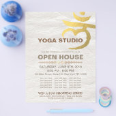 YOGA Studio Open Huis Meditatie Wortel Chakra Bord Flyer (Enkel)