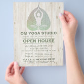 YOGA Studio Open Huis Meditatiehouding Bodhi Blaad Flyer (Hand)