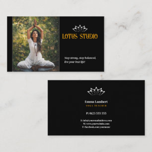 Yoga Studio Persoonlijke leraar Visitekaartje