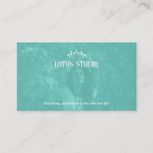 Yoga Studio | Persoonlijke leraar Visitekaartje (Voorkant)