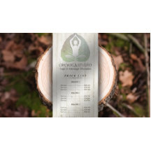 YOGA Studio-prijslijst Meditation Pose Bodhi Leaf