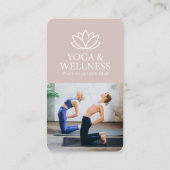 Yoga Studio Promotion Visitekaartje QR Code (Achterkant)