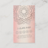 Yoga Studio Roos Gold Mandala Class Pass Loyalty (Voorkant)