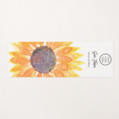 Yoga Studio Round Logo Sunflower Yogamat (Voorkant (horizontaal))