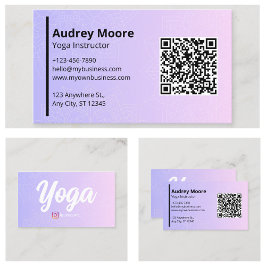 Yoga Studio Sjablonen Visitekaartje