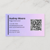 Yoga Studio Sjablonen Visitekaartje (Voorkant)