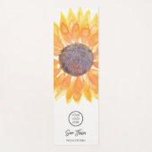 Yoga Studio Sunflower Logo Yoga Mat (Voorkant)