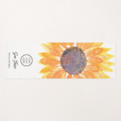 Yoga Studio Sunflower Logo Yoga Mat (Voorkant (horizontaal))