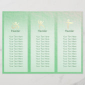 Yoga Studio Tri-Fold Brochure Lotus Floral Mandala (Achterkant)