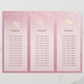 Yoga Studio Tri-Fold Brochure Lotus Floral Mandala (Achterkant)