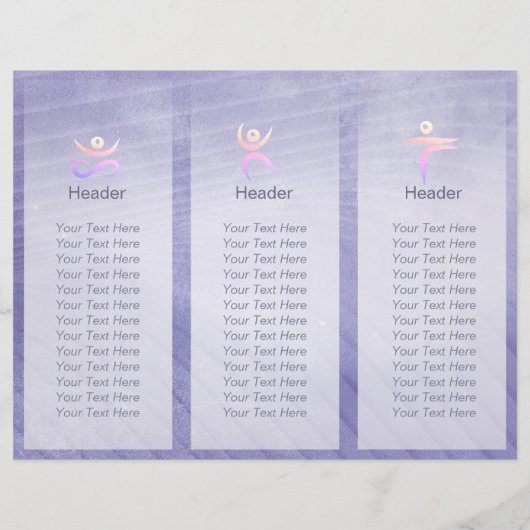 Yoga Studio Tri-Fold Brochure Mandala (Achterkant)