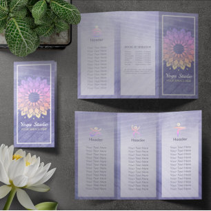 Yoga Studio Tri-Fold Brochure Mandala