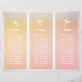 Yoga Studio Tri-Fold Brochures Life Coach Healer (Achterkant)