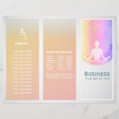 Yoga Studio Tri-Fold Brochures Life Coach Healer (Voorkant)