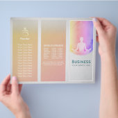 Yoga Studio Tri-Fold Brochures Life Coach Healer (Hand)