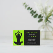 Yoga Studio Visitekaartje (Staand voorkant)