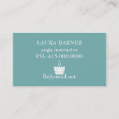 Yoga Studio Visitekaartje (Achterkant)