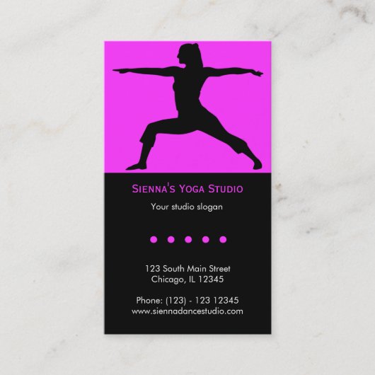 Yoga Studio Visitekaartje (Voorkant)