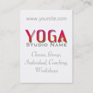 Yoga Studio - Visitekaartje