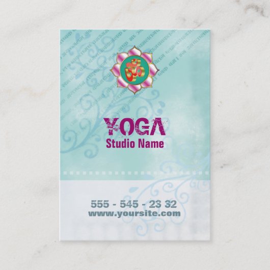 Yoga Studio - Visitekaartje Afsprakenkaartje (Voorkant)