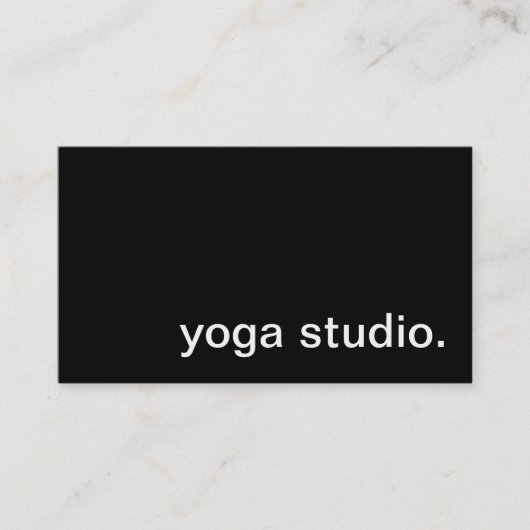 Yoga Studio-Visitekaartje Visitekaartje (Voorkant)