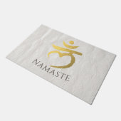 Yoga Studio Welcome Meditation Root Chakra Symbol Deurmat (Schuin)